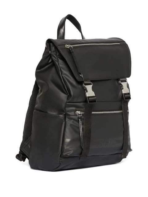 GCDS buckle-details backpack - Black