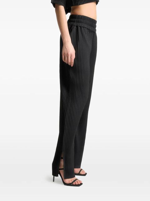Manière De Voir pleated elasticated trousers - Black