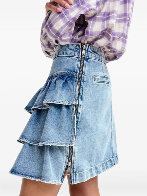 Essentiel Antwerp Ja ruffled skirt - Blue