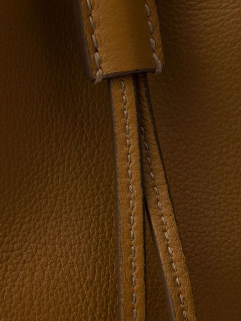 Prada mini leather bucket bag - Brown