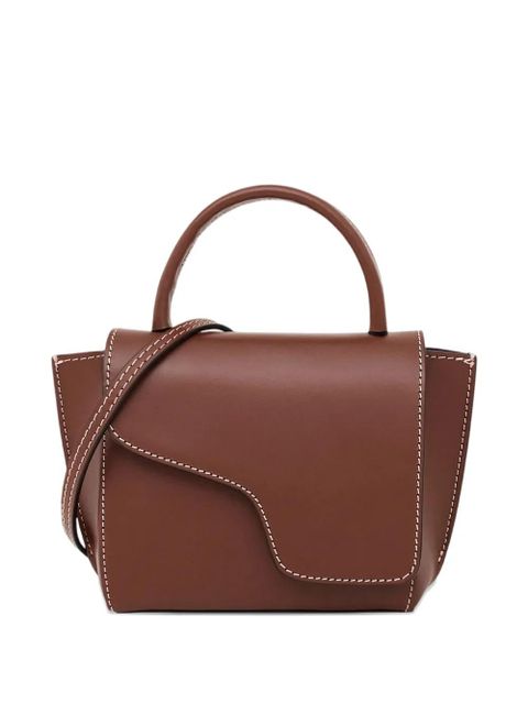 ATP Atelier mini Montalcino contrast-stitching flap tote bag - Brown - zdjęcie produktu nr 2