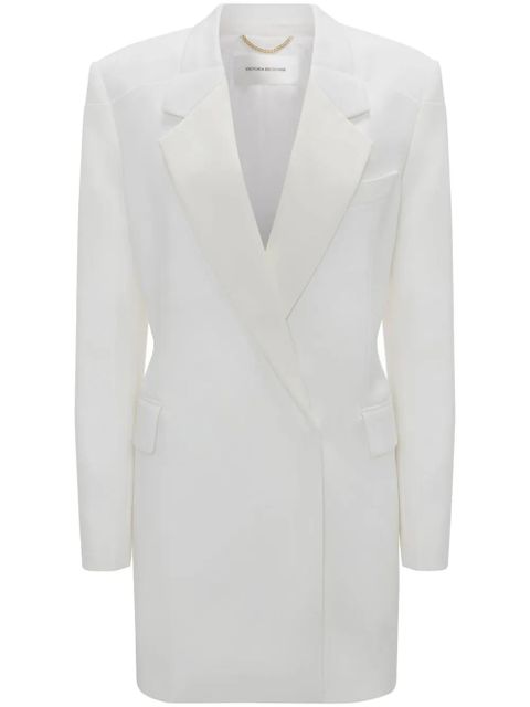 Victoria Beckham fold-shoulder blazer mini dress - White - zdjęcie produktu nr 1