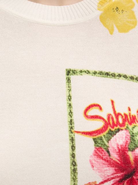 Desigual sweter z domieszką lnu TAMPERE