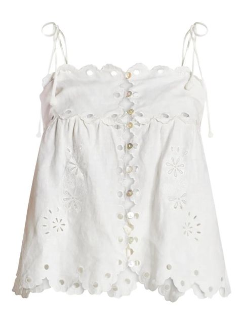 FARM Rio cut-out detail top - White - zdjęcie produktu nr 1