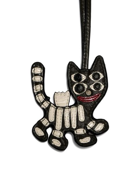 Zadig&Voltaire skeleton-cat keyring - Black