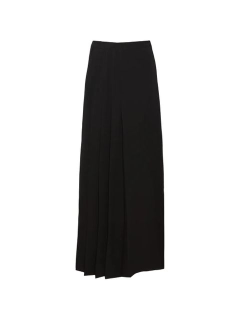 Yves Salomon pleated maxi skirt - Black - zdjęcie produktu nr 1