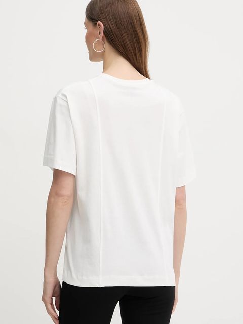 Pinko t-shirt bawełniany damski kolor biały 105665 A2IB - zdjęcie produktu nr 2