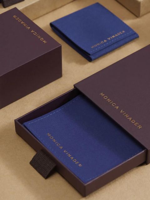 Monica Vinader Nura Reef wide bangle bracelet - Gold