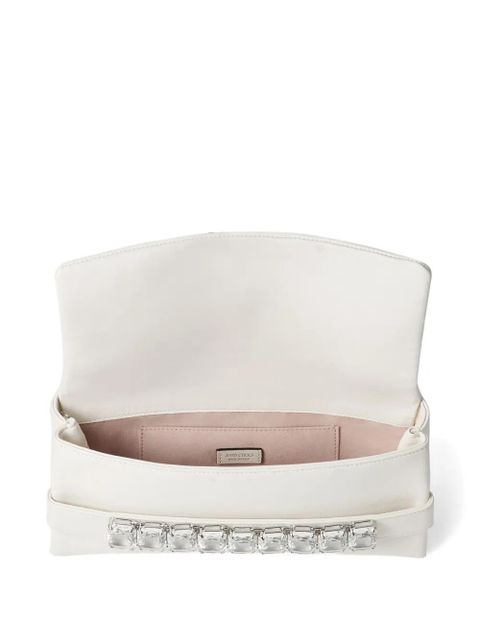 Jimmy Choo Kya clutch bag - White