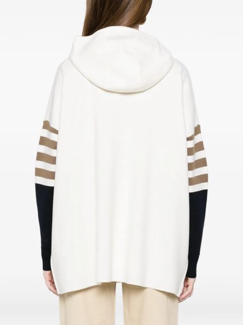 Max Mara striped-detail sweater - White