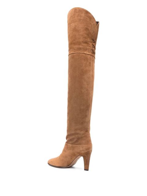 Chloé 90mm suede boots - Brown