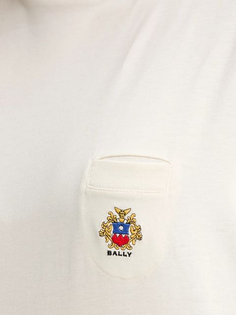 Bally t-shirt bawełniany damski kolor beżowy WJE07E