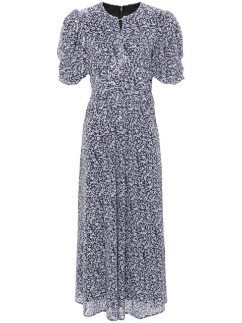 ROTATE BIRGER CHRISTENSEN sequinned printed maxi dress - Purple - zdjęcie produktu nr 1