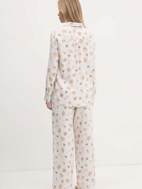 Hollister Co. piżama damska kolor szary KI346-4045