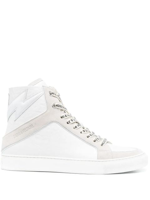 Zadig&Voltaire High Flash panelled leather sneakers - White - zdjęcie produktu nr 1