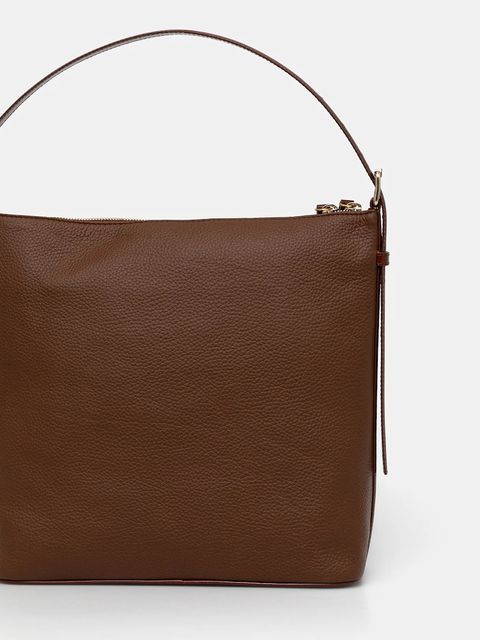 A.P.C. torebka skórzana sac vera kolor brązowy PXCBL.F61902