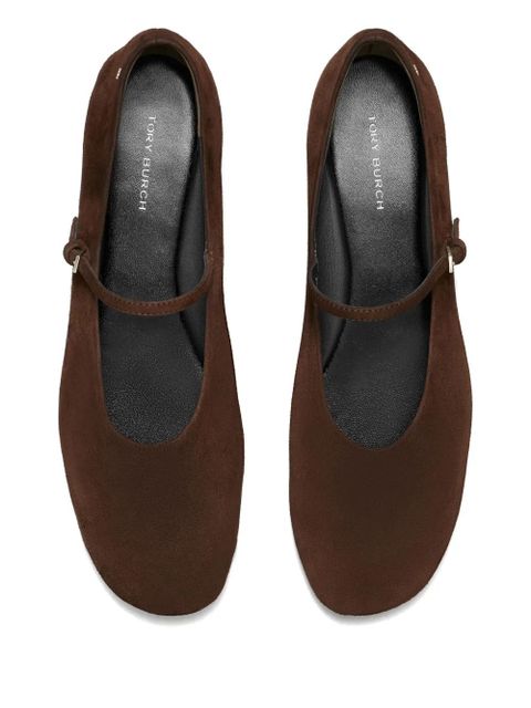 Tory Burch suede ballet flats - Brown
