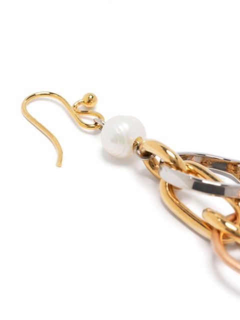 Marni embellished-ring pearl earrings - Gold - zdjęcie produktu nr 2