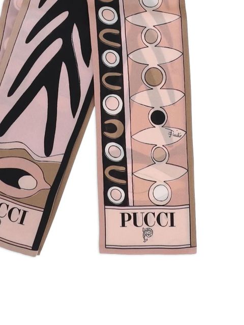 PUCCI Angoli Soleil-print silk twill scarf - Pink - zdjęcie produktu nr 2