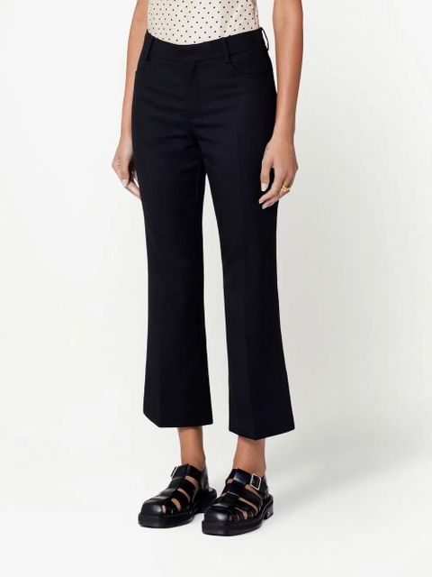 AMI Paris cropped flared trousers - Black
