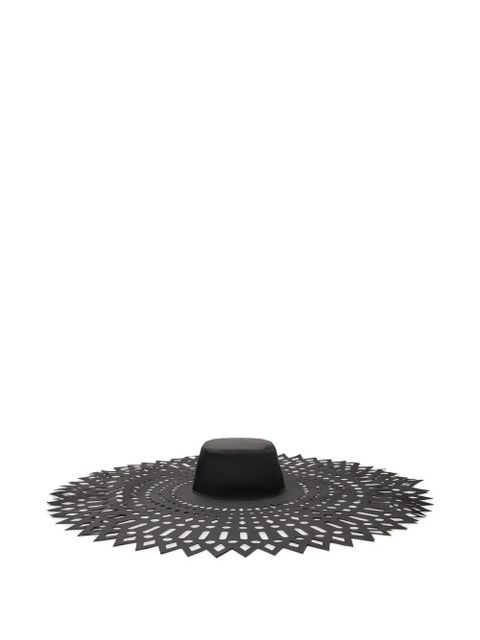 Blumarine laser-cut sun hat - Black - zdjęcie produktu nr 1
