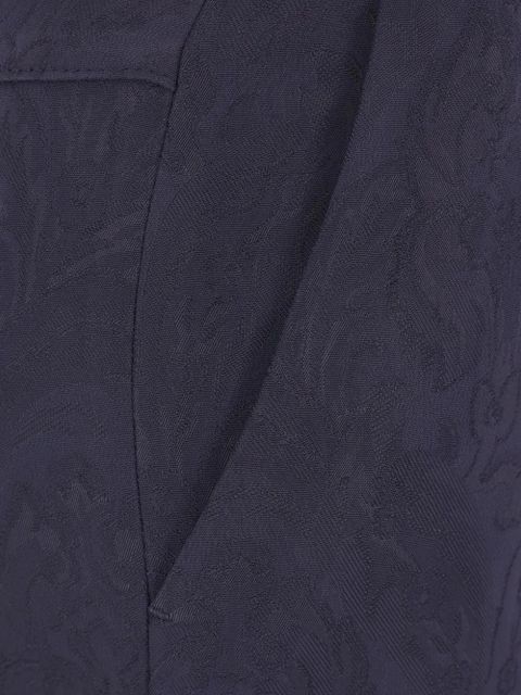 ETRO jacquard-paisley pants - Blue
