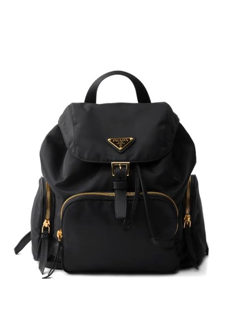 Prada small zip backpack - Black