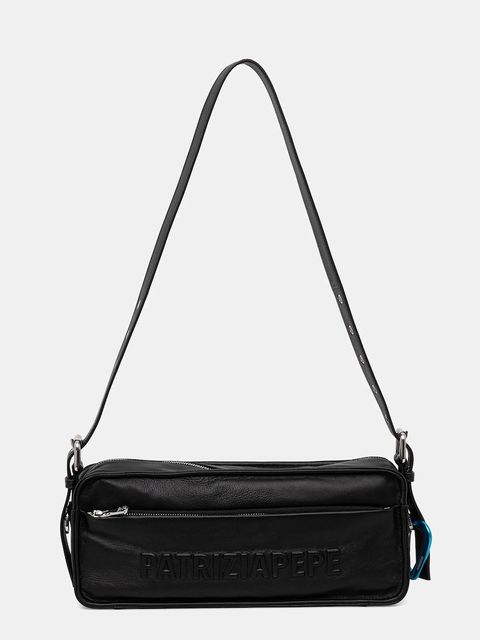 Patrizia Pepe torebka skórzana kolor czarny 2B0148 L113 - zdjęcie produktu nr 1