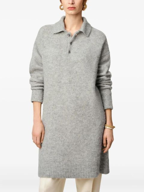 AMI Paris Ami polo Dress - Grey