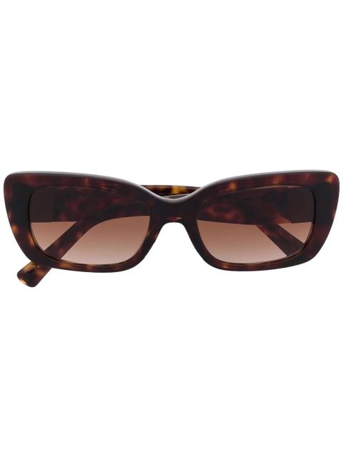 Valentino Eyewear Roman Stud square-frame sunglasses - Brown - zdjęcie produktu nr 1