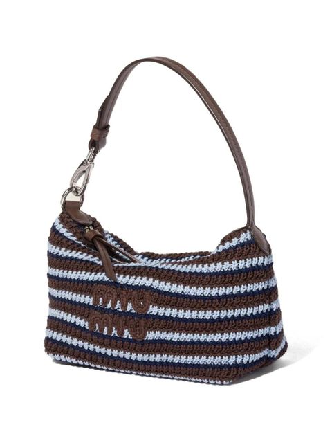 Miu Miu crochet pouch - Brown