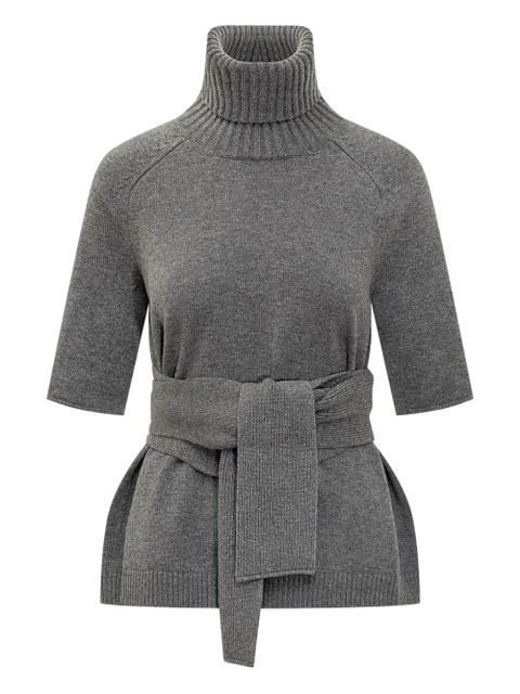 Lanvin turtleneck belted top - Grey - zdjęcie produktu nr 1