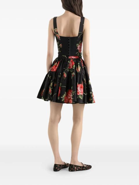 Dolce & Gabbana floral-print top - Black