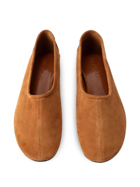 BY FAR Prudence Summer leather ballet flat - Brown