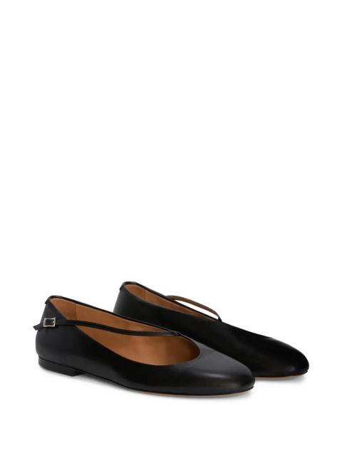 Jil Sander leather ballet flats - Black - zdjęcie produktu nr 2
