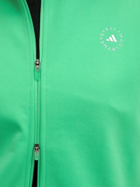 adidas by Stella McCartney bluza damska kolor zielony gładka JJ0085