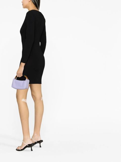 Alexander Wang layered-neckline detail dress - Black