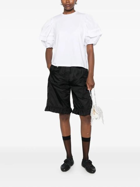 Cecilie Bahnsen puff-sleeves cotton-blend top - White - zdjęcie produktu nr 2