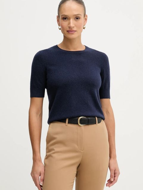 United Colors of Benetton sweter damski kolor granatowy lekki 1002D10D2 - zdjęcie produktu nr 1