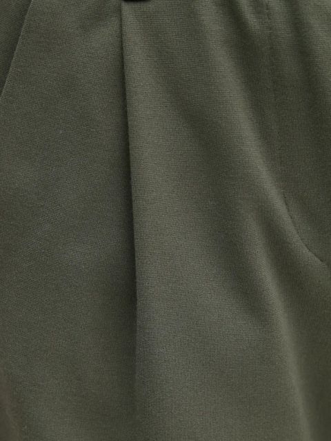 United Colors of Benetton szorty damskie kolor zielony gładkie high waist 4T9AD901R