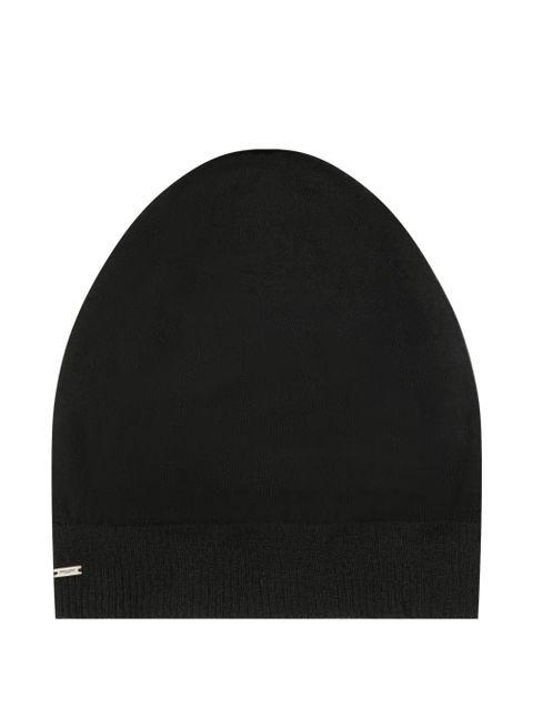 Saint Laurent ribbed beanie hat - Black - zdjęcie produktu nr 1
