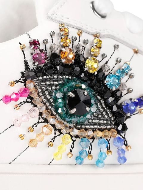 Kurt Geiger London sneakersy skórzane Lana Eye damskie kolor biały 4988610109