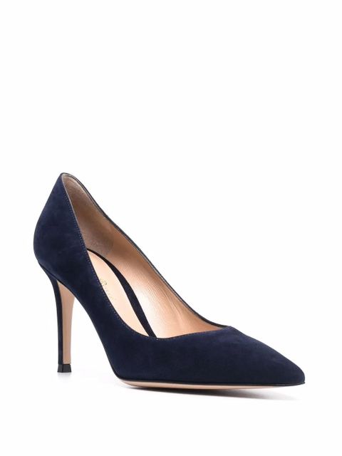 Gianvito Rossi Gianvito 85mm suede pumps - Blue