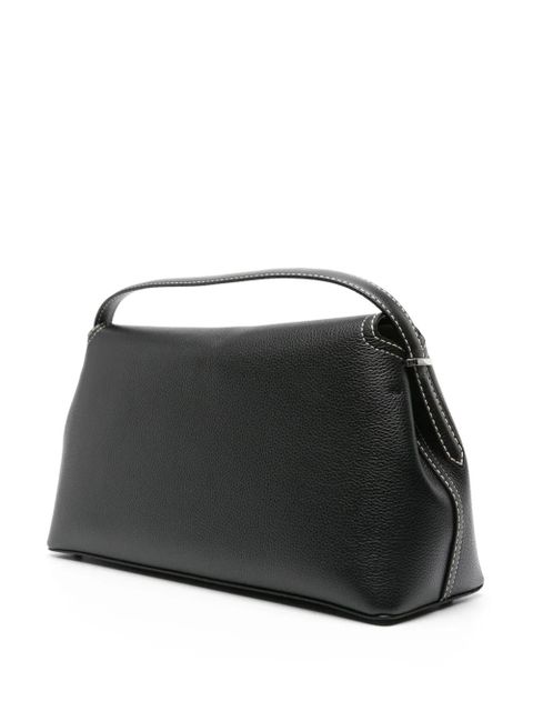 TOTEME T-Lock leather shoulder bag - Black
