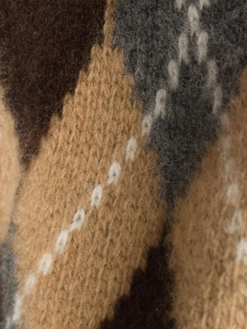 Prada argyle-knit bucket hat - Brown - zdjęcie produktu nr 2