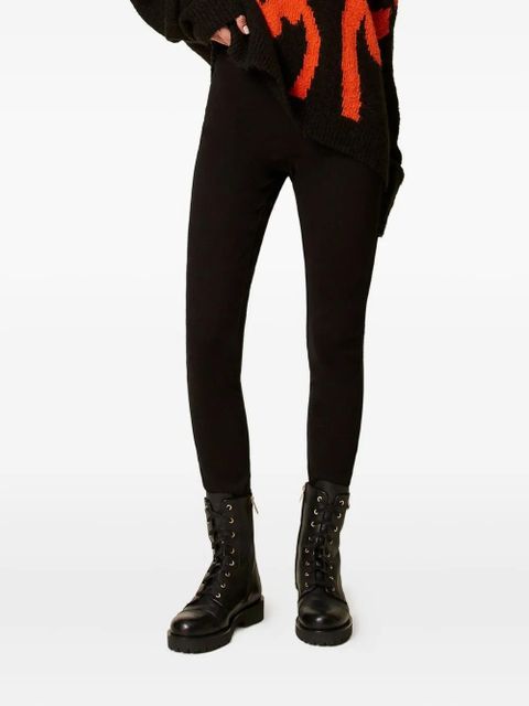 TWINSET satin-waistband trousers - Black - zdjęcie produktu nr 2