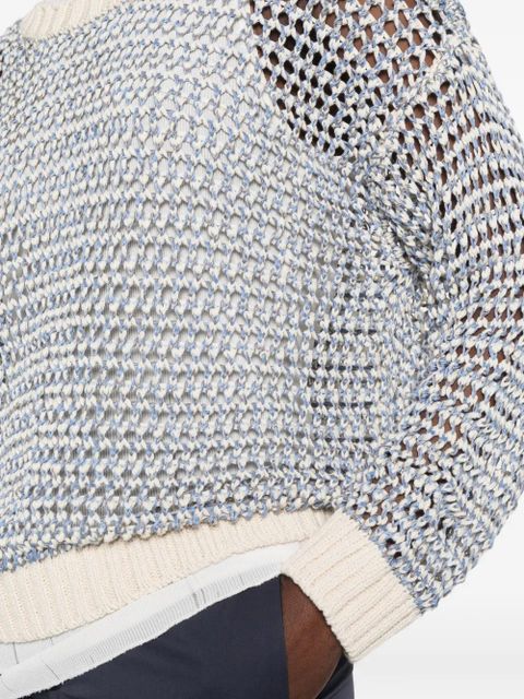 Weekend Max Mara Donirika open-knit sweater - Blue