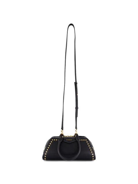 Givenchy studded top-handle leather shoulder bag - Black