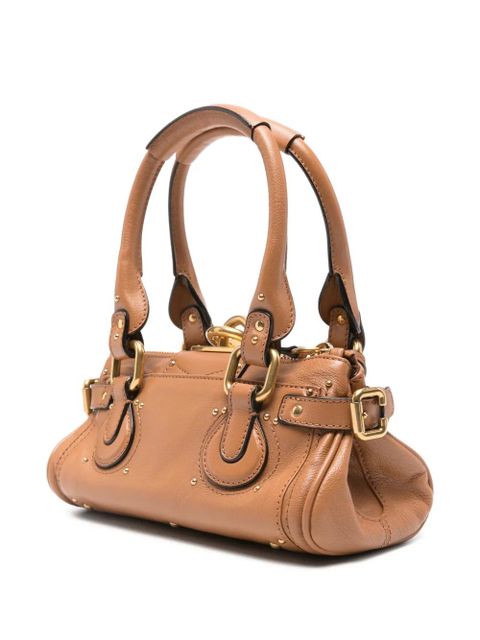 Chloé small Paddington leather padlock tote bag - Brown - zdjęcie produktu nr 2