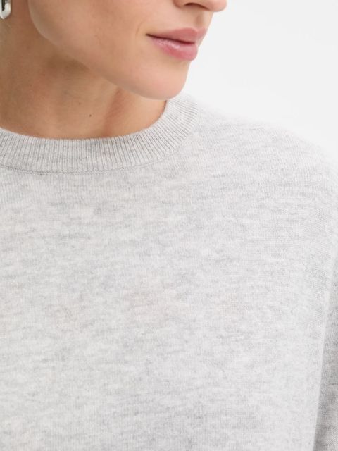 Answear.LAB sweter z wełny merino damski kolor szary lekki